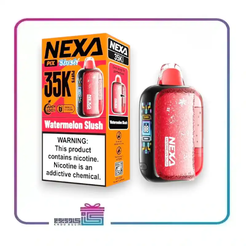 پاد یکبار مصرف نکسا طعم بستنی هندوانه 35 هزار پاف nexa disposable pod 35000 puff